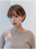 20代30代大人かわいいくびれレイヤーボブ韓国黒髪スタイル
