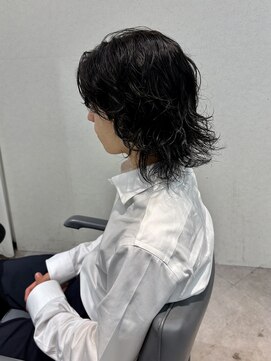 ユーフォリア 渋谷グランデ(Euphoria SHIBUYA GRANDE) 清潔感のあるロン毛スタイル　スパイラルパーマ