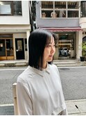 切りっぱなしボブ【stylist 水原】