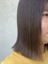 ランプヘアーデザイン(LAMP HAIR DESIGN)&nbsp;【LAMP HAIR DESIGN 堀田】切りっぱなしボブ/オリーブカラー/*