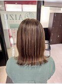 白髪ぼかしハイライト