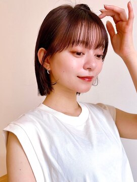 セイドット オモテサンドウ(Say. omotesando) Say.ボブミニボブヘーゼルグレージュアッシュブラック暗めカラー