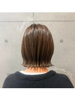 ヘアメロウ ココ(hair mellow CoCo...)&nbsp;切りっぱなしボブ×オリーブベージュ