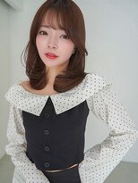 アンジェリカ 広島駅前店(ANGELICA)&nbsp;ANGELICA レイヤーカット 冬カラー ブラウンベージュ