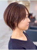 白髪ぼかし/明るい白髪染め/ヘーゼルブラウン/箕面