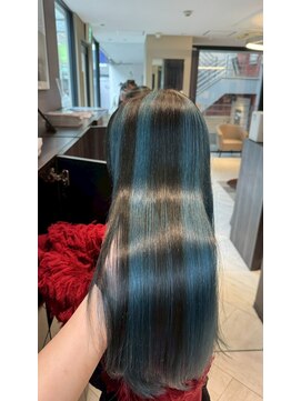 アース エレガンス 吉祥寺店(EARTH Elegance) 暗髪でも透けるブルーカラー