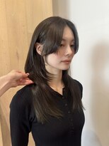 バイオレット ナゴヤ(Violet Nagoya)&nbsp;オリーブグレー ハッシュカットレイヤー 顔まわりカット HR-214
