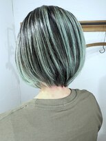 ブレイズヘアー(BLAZEhair) 【コントラスト強め】ホワイトバレイヤージュ×ブリーチ2回
