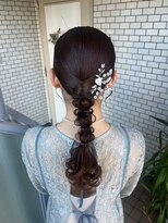 フェリーチェ 六本木店(Felice)&nbsp;編み下ろし　タイトヘア　結婚式ヘアセット　パーティ