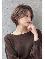 ピース バイ シータ(PEACE by CITA) 【アキヒロ】骨スト◎丸みショートボブ×透明感アッシュブラウン