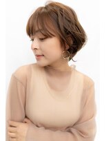 オースティン 流山おおたかの森(AUSTIN)&nbsp;大人かわいい前髪セシルカットココアブラウンフリンジウェーブ