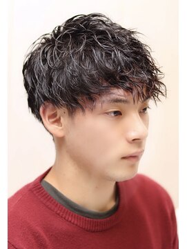 ヨシザワインク プレミアム 築地店(YOSHIZAWA Inc. PREMIUM) 刈り上げツーブロックスパイラルパーマ/マッシュ/無造作セット