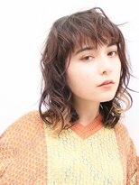 トライポッド(TRIPOD)&nbsp;似合わせカットショコラベージュベビーバングカールミディ0401