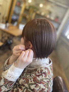 ゴーシェン 津田沼本店(Goshen) ダブルカラー透明感ピンク&丸みショート