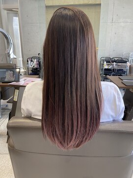 ヘアールーム プリズム(Hair room Prism) 大人ピンクグラデーション
