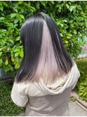 ホワイトインナーカラー
