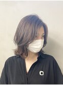 大人可愛い韓国風レイヤーカット