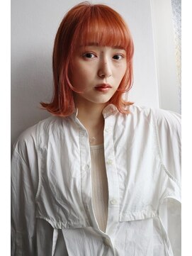 アレンヘアー 九条店(ALLEN hair) くびれボブ/外ハネボブ/オレンジブラウン