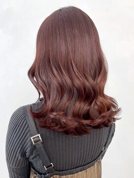 アイティーバイアルバム 松戸店(IT by ALBUM) 柔らかピンク_グレージュカラーボブウルフ_ba422221