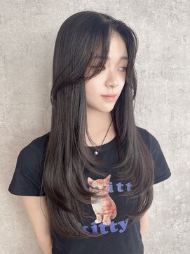 リンクエン(Link enn) 【レイヤーカット】韓国ヘア/サイドバング/顔まわりカット