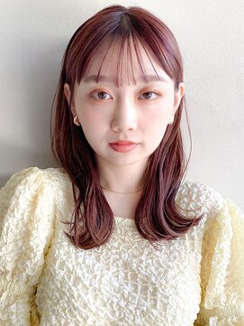 リヤン 表参道(lyann) くびれヘア レイヤーカット アプリコットオレンジ ハイライト ☆