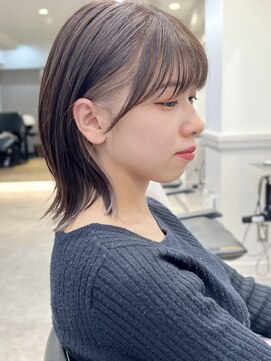 グラフ 銀座(GRAFF) イヤリングカラーボブインナーカラーくびれヘア