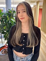 バランス ヘアーアンドアイラッシュ 野田店(balance.)&nbsp;ホワイトベージュ×アッシュブラック