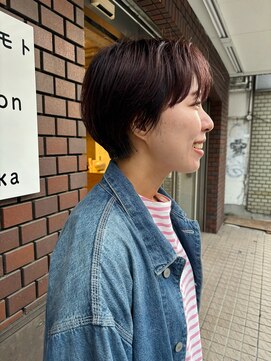 ハマモト 暖色 ショートカット