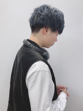 モリオフロムロンドン 松戸店(Morio from London) 【松戸 岩口】ネイビーブルー刈り上げマッシュショート