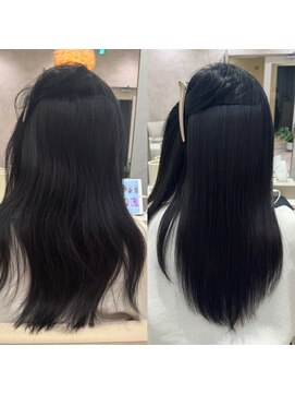 シンズ 銀座(sins) ヘナカラーの方にもsins式髪質改善酸性ストレート[30代40代50代]