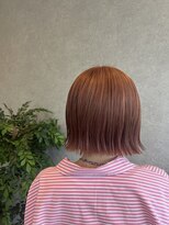 スリアン(sourian)&nbsp;切りっぱなしボブ×ピンクベージュ