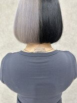 ロエン 西岡崎店(ROEN)&nbsp;#ツートンカラー/20代/30代/ボブ/艶髪/ホワイトカラー