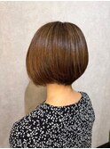 大人の女性のエイジングケア ショートボブ 髪質改善ケア#1