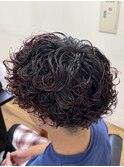 赤髪×緩めプードル