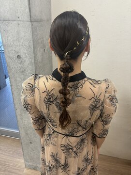エフバイラブランシュ 大宮東口店(ef by La Blanche) 箔付きタイトヘアアレンジ/大宮東口タイトヘアアレンジ