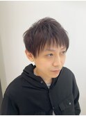 【メンズ】【ショート】【ピンクボルドー】