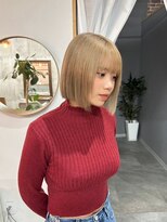 空&nbsp;ボブ/ハイトーンボブ/ミルクティーベージュ