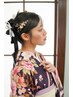 【ネット予約不可】卒業式Bコース（袴着付け+ヘアセット+メイク）￥19800