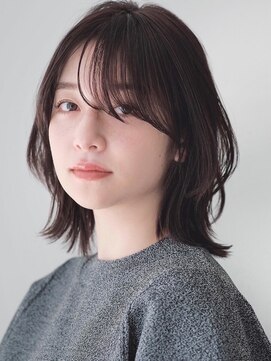 ガーデンヨコハマエスト(GARDEN YOKOHAMA est) イメチェン　外ハネボブ　美髪　ワイドバング　ミディアム　前髪