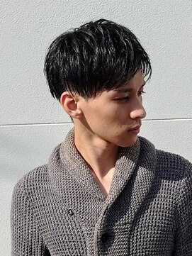 ドリームキャッチャー(Dream Catcher) ビジネスOK！黒髪束感アップバングアレンジ