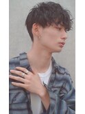 かき上げヘア　ニュアンスマッシュ　サイドパート　ビジネス