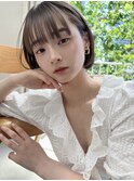ボブ|顔周りカット|小顔カット|タッセルボブ|韓国へア