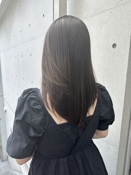 ディジョン(Dijon) 韓国顔まわりレイヤーカットグレージュオリーブベージュブラウン