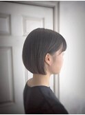 髪質改善ストレート/コンパクトボブ/ツヤ感/ナチュラル