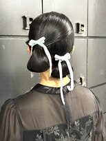 ヘアー アイス 御器所本店(HAIR ICI) 大人気◎成人式卒業式結婚式!おすすめタイトベロアリボンセット