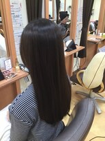 ヒラトヤ 肴町店 艶髪美シルエットナチュラルロングヘア×透明感ワンカラー