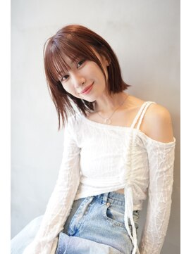 ニコ トウキョウ 渋谷(nico TOKYO) ロングレイヤーカット顔周りレイヤーウルフハッシュカット韓国