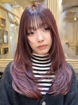 ローサバイ アルティナ 横浜店(Rosa by artina)&nbsp;バーガンディ/ハイレイヤーカット/シャギー