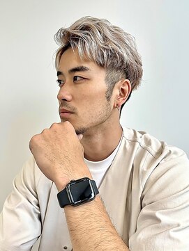 ロンドアンメゾン 原宿(Lond un Maison.) men's/メンズ/リバースセンターパート/サーフカール/フェード