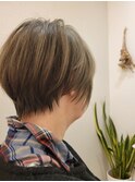 ブリーチなしの白髪ぼかし☆ショート